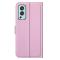 OnePlus Nord 2 5G - Litchi Läder Fodral - Ljus Rosa