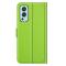 OnePlus Nord 2 5G - Litchi Läder Fodral - Grön