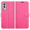 OnePlus Nord 2 5G - Litchi Läder Fodral - Rosa
