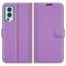 OnePlus Nord 2 5G - Litchi Läder Fodral - Lila