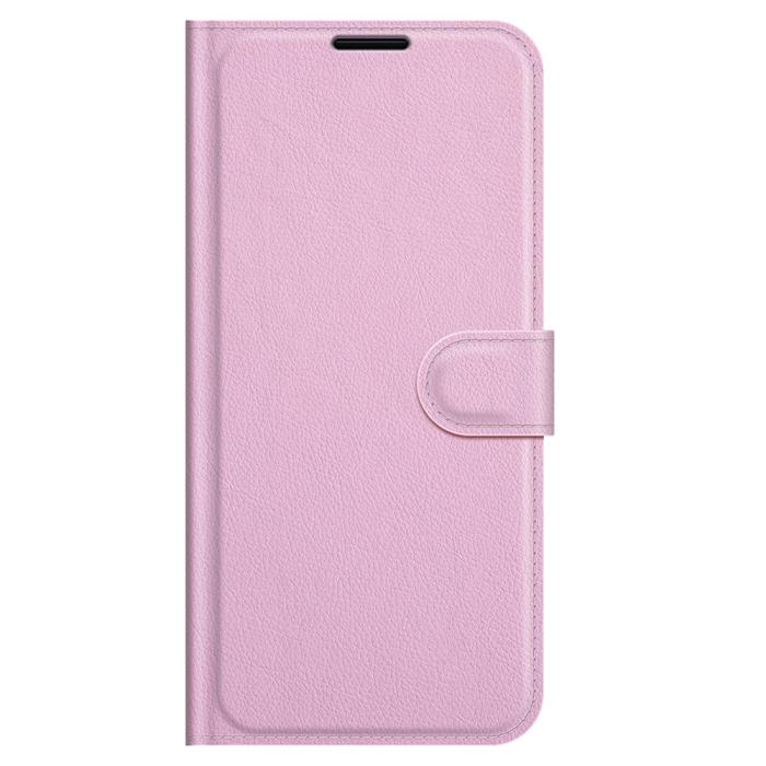 Bild 5, OnePlus Nord 2 5G - Litchi Läder Fodral - Ljus Rosa