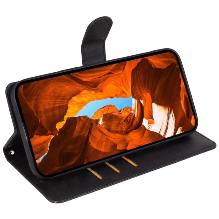 Bild 3, Motorola Moto G55 5G Plånboksfodral Läder Svart