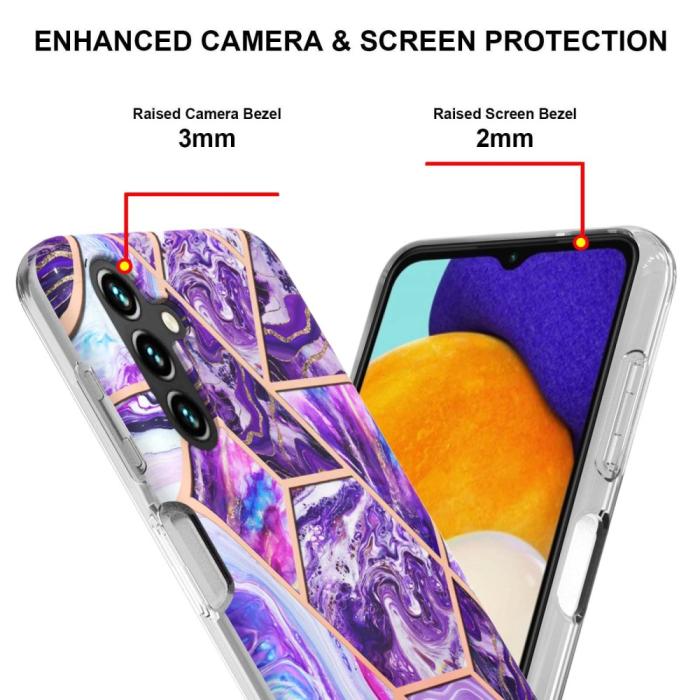 Bild 4, Samsung Galaxy A14 4G/5G Skal Marmor Mörk Lila