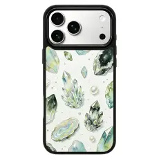iPhone 18 Pro / 17 Pro Skal MagSafe UV-M&ouml;nster Diamanter