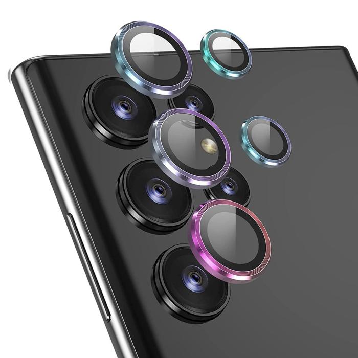 Bild 1, ENKAY Galaxy S23 Ultra Linsskydd Härdat Glas Color Fade