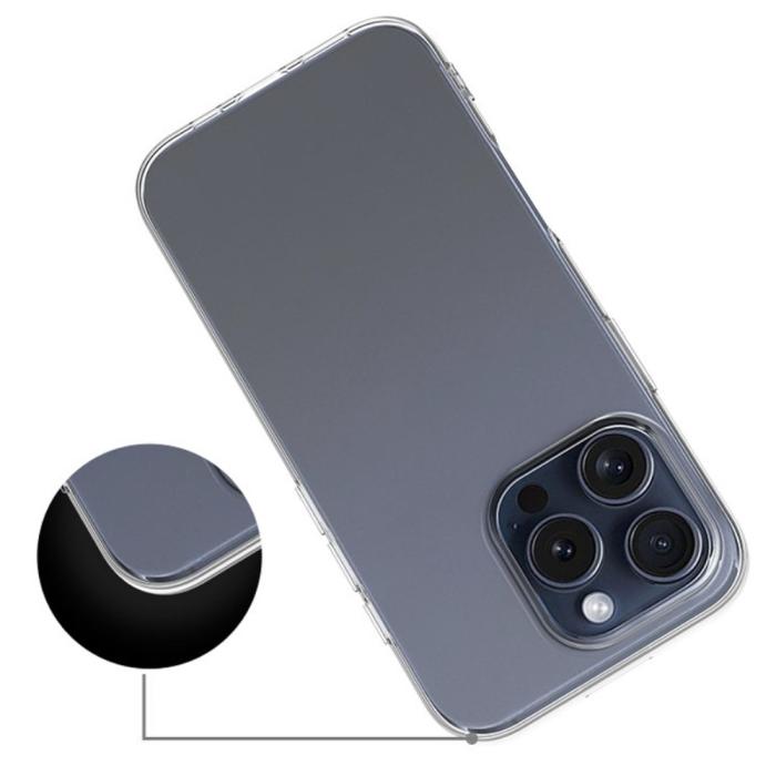 Bild 2, iPhone 16 Pro Max Skal TPU Transparent