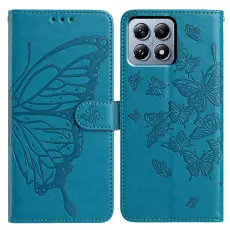 Xiaomi 15T Fodral Med Fj&auml;ril Tryck Bl&aring;