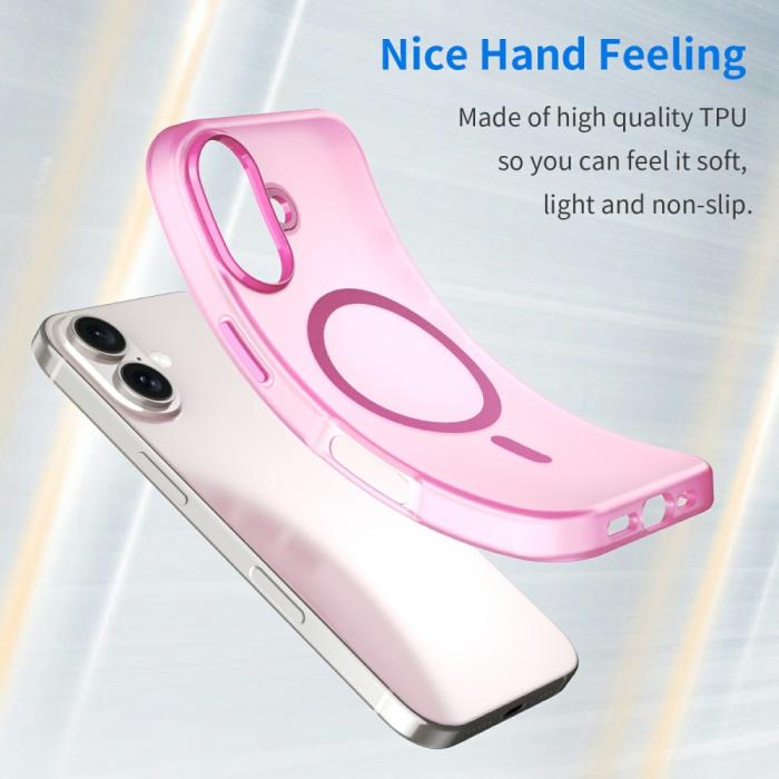 Bild 4, iPhone 16 Skal MagSafe Slim Matt Rosa