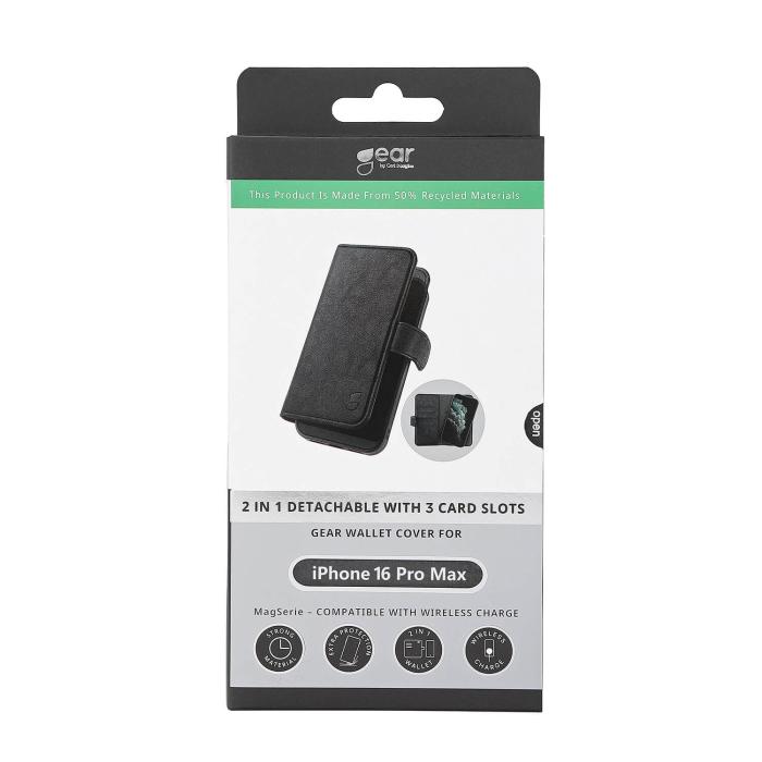 Bild 5, Gear iPhone 16 Pro Max 2in1 MagSafe Magnet Fodral / Skal Svart