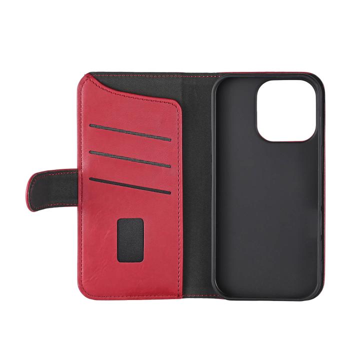 Bild 3, Gear iPhone 16 Pro Fodral MagSeries Läder Deep Red