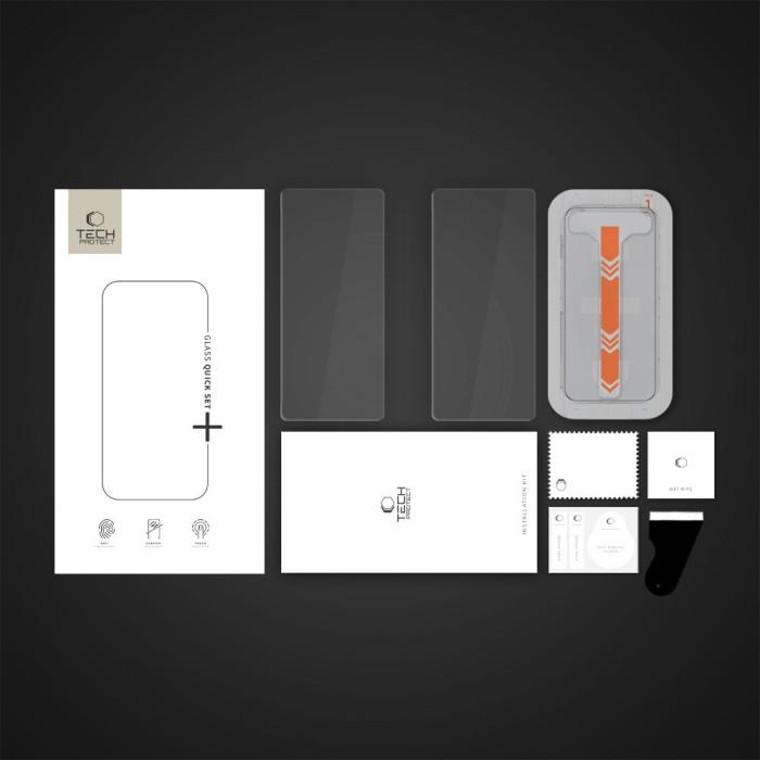 Bild 6, Tech-Protect Galaxy S25 Plus 2-PACK Skärmskydd QuickSet+ Härdat Glas