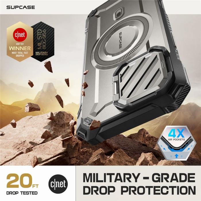 Bild 2, Supcase iPhone 16 Pro Skal MagSafe Unicorn Beetle XT Tigrey
