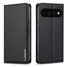 LC.IMEEKE Google Pixel 11 Pro XL Fodral Flip L&auml;der Svart