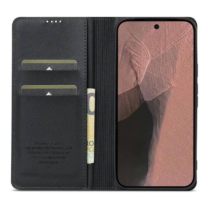 Bild 2, LC.IMEEKE Google Pixel 11 Pro XL Fodral Flip Läder Svart