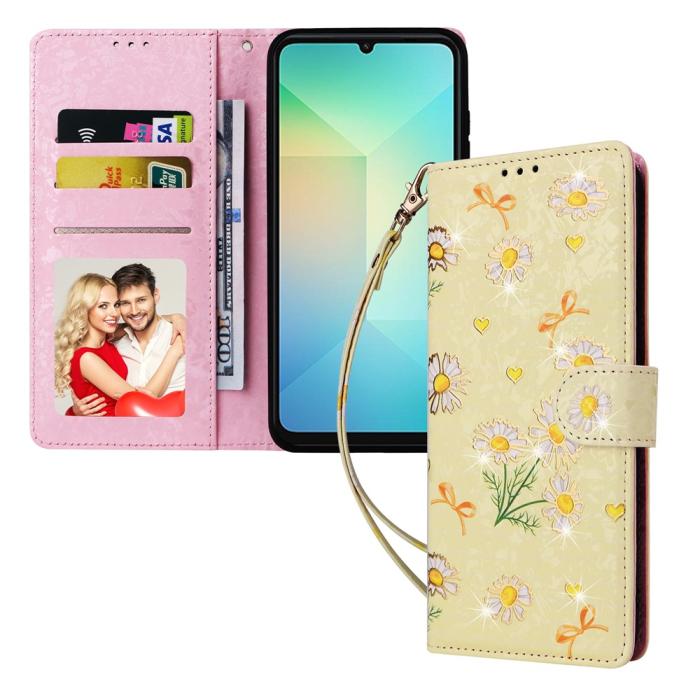 Bild 5, Samsung Galaxy A07 Fodral RFID Läder Yellow Daisy
