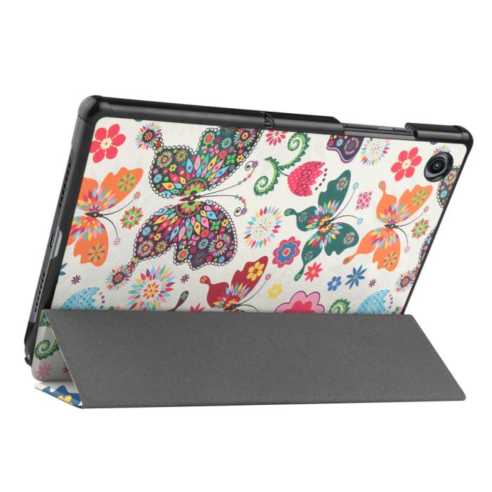 Bild 5, Samsung Galaxy Tab A8 10.5 (2021) Fodral Tri-Fold Fjärilar
