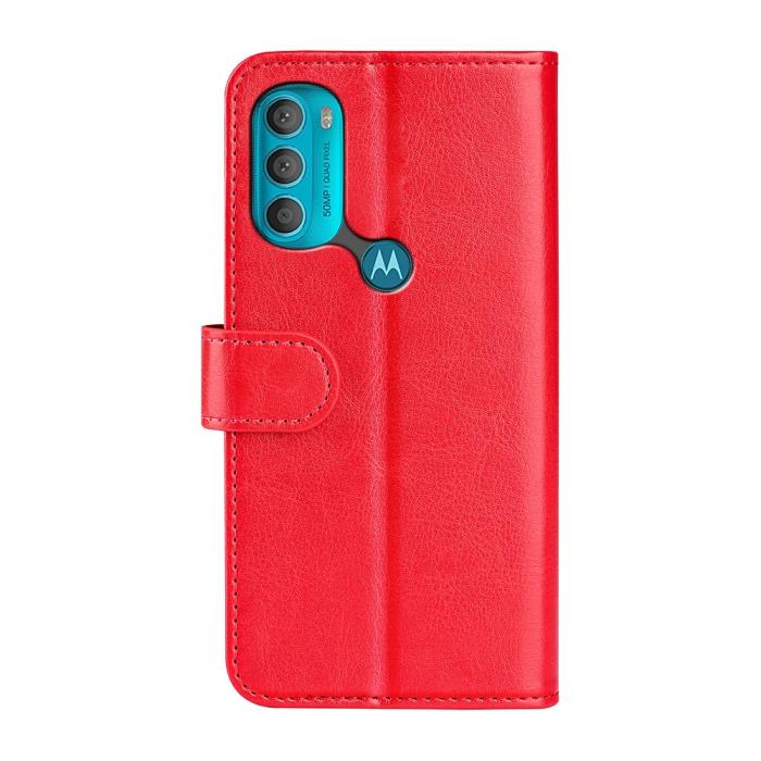 Bild 3, Motorola Moto G71 Fodral Crazy Horse Röd