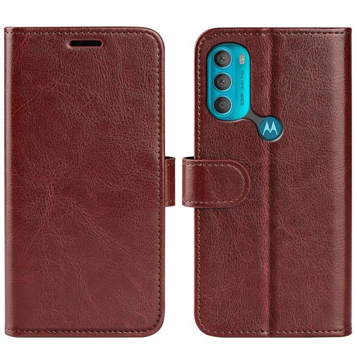 Bild 1, Motorola Moto G71 Fodral Crazy Horse Brun