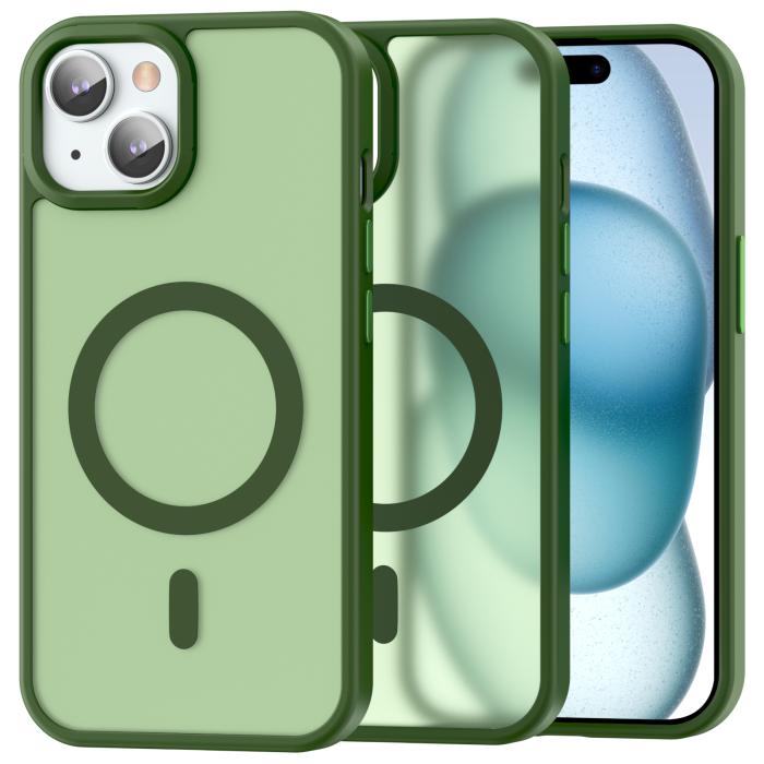 Bild 1, ColorPop iPhone 15 Plus/14 Plus Skal CH MagSafe Matt Grön
