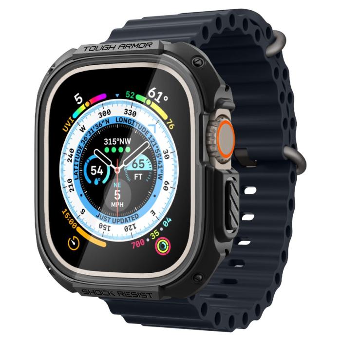 Bild 3, Spigen Apple Watch Ultra 49 mm Skal Tough Armor Svart