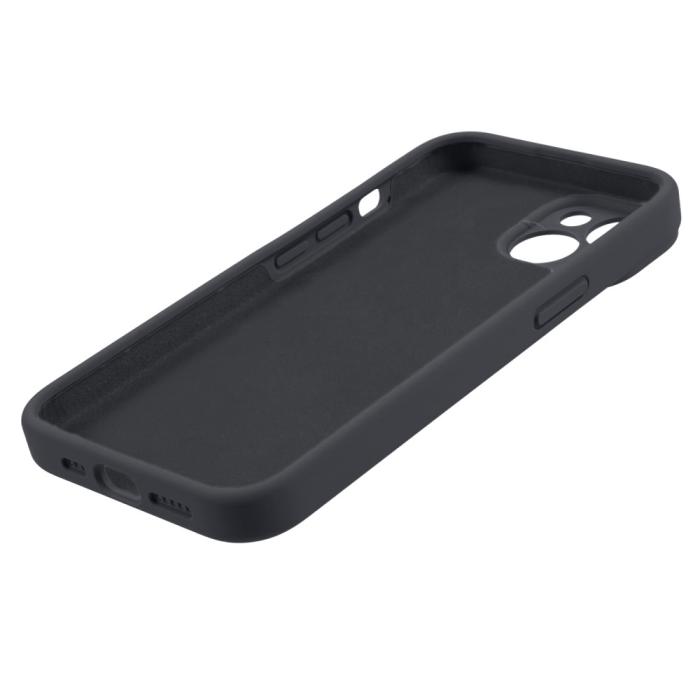 Bild 6, iPhone 15 Plus Skal Liquid Silikon Mörk Grå