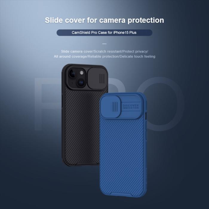 Bild 6, NILLKIN iPhone 15 Plus Skal CamShield Pro Blå