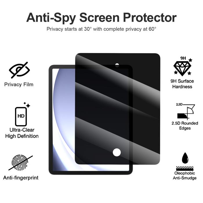 Bild 4, RhinoGlass iPad 10.2 2019/2020/2021 Skärmskydd Anti Spy Privacy
