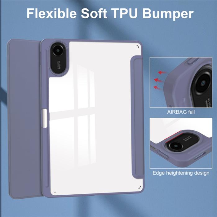 Bild 5, Xiaomi Redmi Pad 2 Fodral Tri-Fold Hybrid Lila