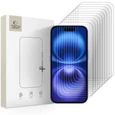 Tech-Protect iPhone 16/15/15 Pro 10-PACK Sk&auml;rmskydd H&auml;rdat Glas