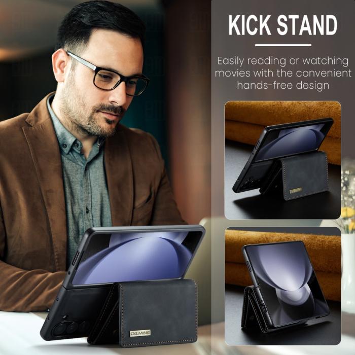 Bild 4, DG.MING Galaxy Z Fold 5 Skal 2in1 Magnetisk Avtagbart Kortfack