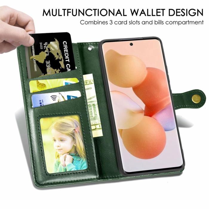 Bild 4, Xiaomi 12T / 12T Pro Fodral Magnetisk Mässing Grön