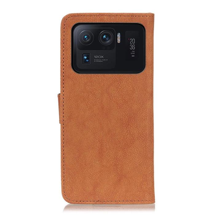 Bild 3, Xiaomi Mi 11 Ultra - KHAZNEH Split Läder Fodral - Brun