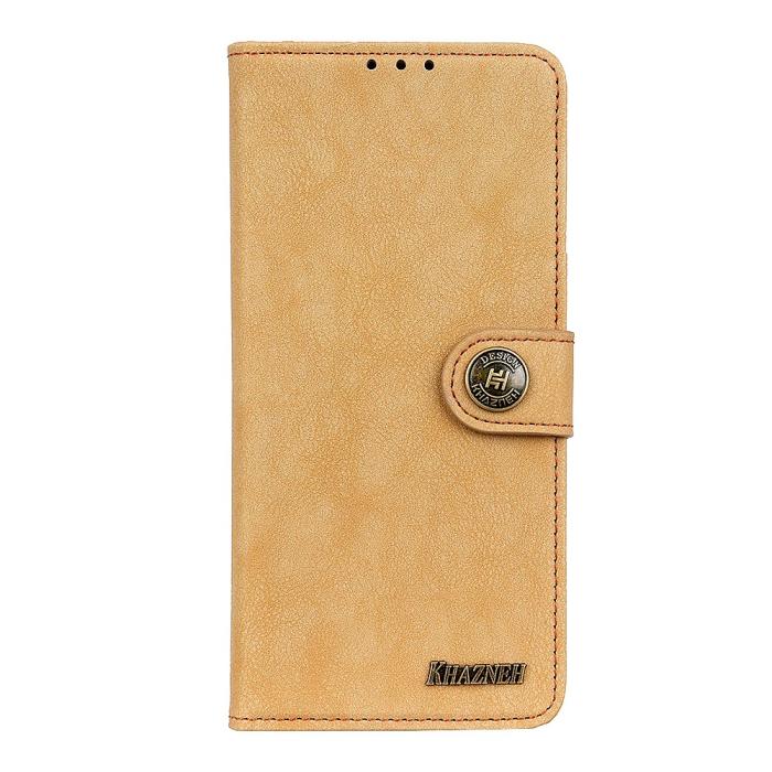 Bild 2, Xiaomi Mi 11 Ultra - KHAZNEH Split Läder Fodral - Beige