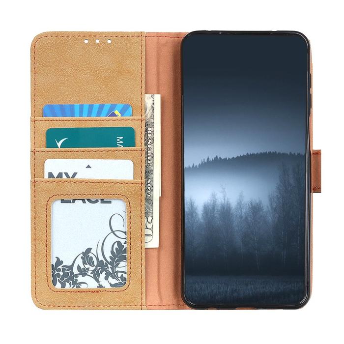 Bild 4, Xiaomi Mi 11 Ultra - KHAZNEH Split Läder Fodral - Beige