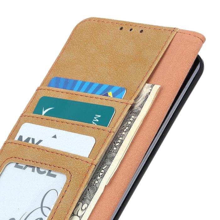 Bild 5, Xiaomi Mi 11 Ultra - KHAZNEH Split Läder Fodral - Beige