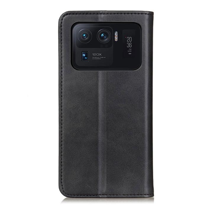 Bild 3, Xiaomi Mi 11 Ultra - Split Läder Flip Fodral - Svart