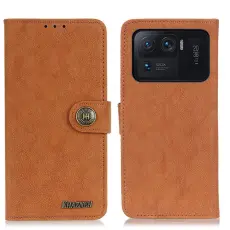 Xiaomi Mi 11 Ultra - KHAZNEH Split L&auml;der Fodral - Brun