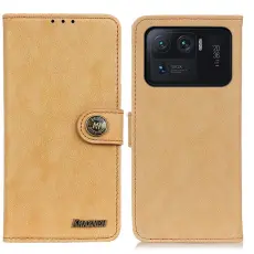 Xiaomi Mi 11 Ultra - KHAZNEH Split L&auml;der Fodral - Beige
