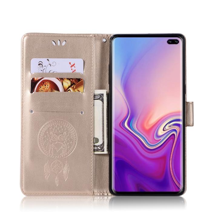 Bild 4, Samsung Galaxy S10 Plus - Dream Catcher Plånboksfodral - Guld