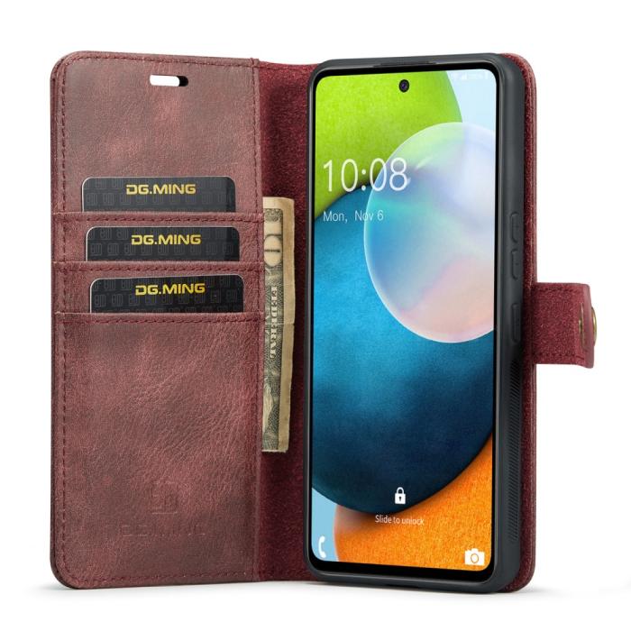 Bild 5, DG.MING Samsung Galaxy A53 5G 2in1 Magnet Fodral / Skal Röd