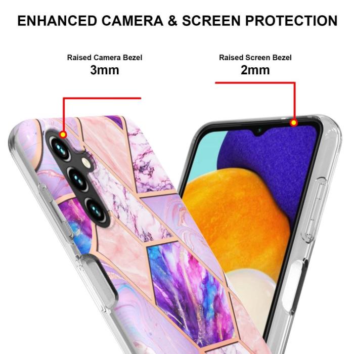 Bild 4, Samsung Galaxy A14 4G/5G Skal Marmor Lila