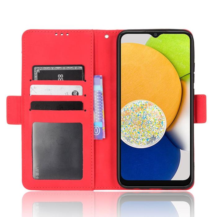 Bild 4, Samsung Galaxy A03 Fodral Avtagbart Kortfodral Röd