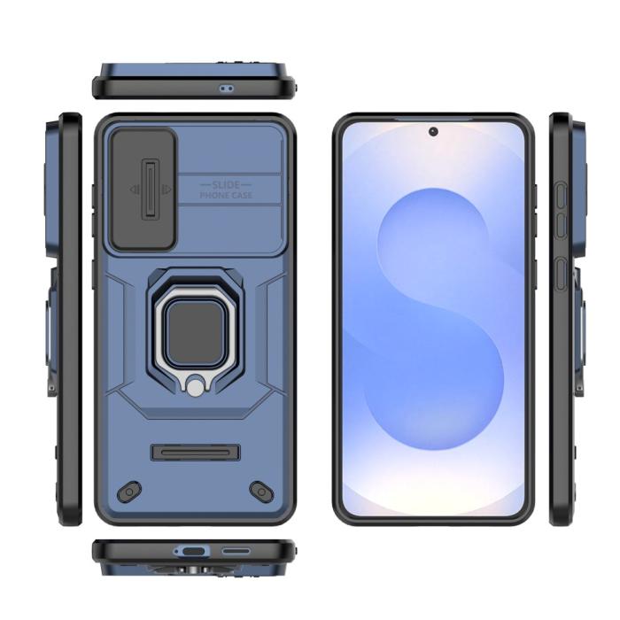 Bild 5, Samsung Galaxy S25 Edge Skal CamShield Ring Hybrid Blå