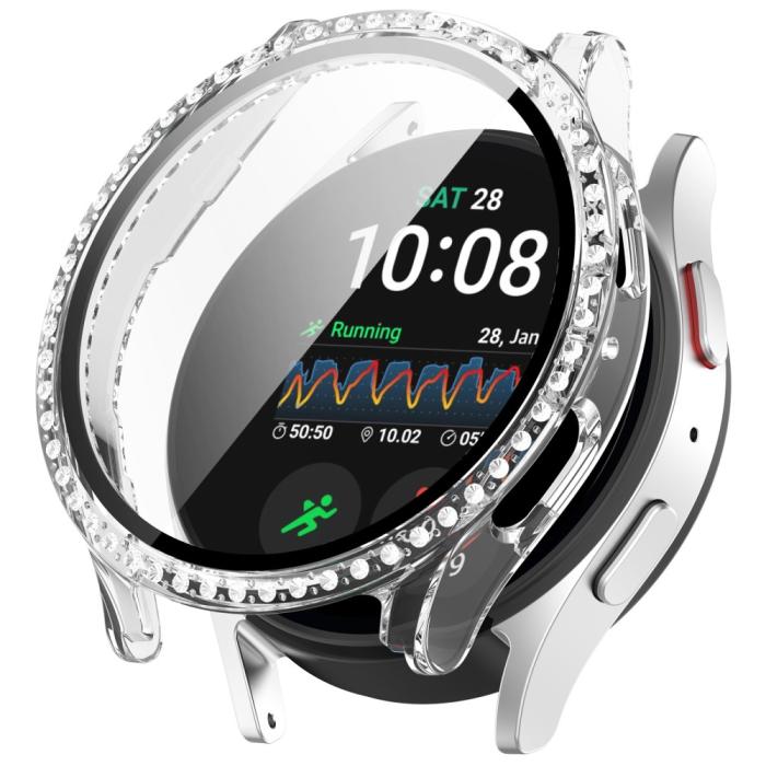 Bild 1, Galaxy Watch 7 40 mm Skal Med Skärmskydd Strass Transparent