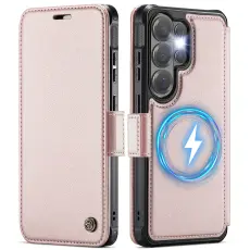 CASEME Samsung Galaxy S26 Ultra Skal RFID Pl&aring;nbok Ros&eacute;guld