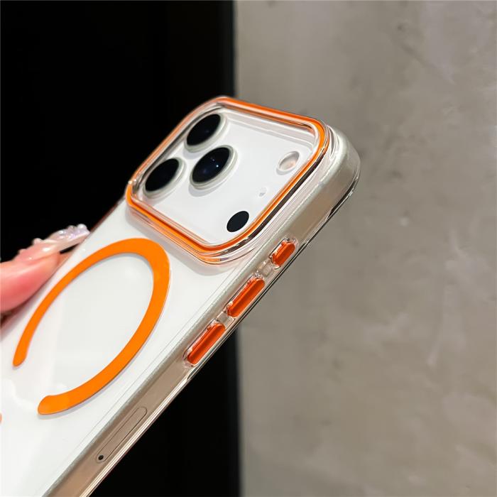 Bild 6, iPhone 17 Pro Max Skal MagSafe Transparent / Vit