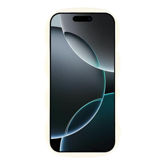 Bild 2, iPhone 17 Pro Mobilskal Wavy Off White