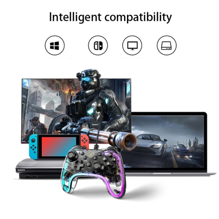 Bild 2, AOLION Universal RGB Trådad Handkontroll PS/NS/iOS/PC/TV