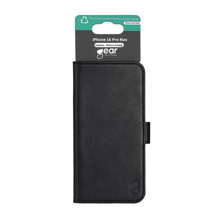 Bild 5, Gear iPhone 16 Pro Max Fodral MagSeries Läder Svart