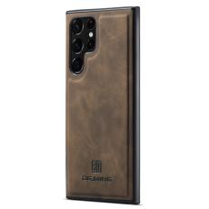DG.MING Samsung Galaxy S25 Ultra Skal L&auml;derbelagt M&ouml;rk Brun